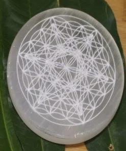 Engraved Selenite Plate