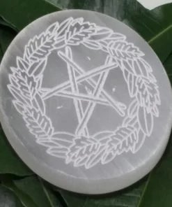 Selenite Engraved Platform