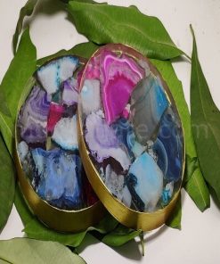 Colorful Round Agate Coasters