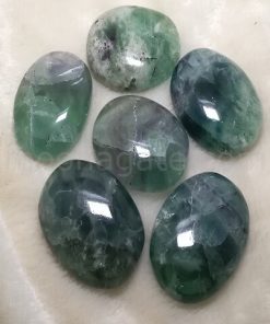 Green Fluorite Palm Stones Pocket Stones