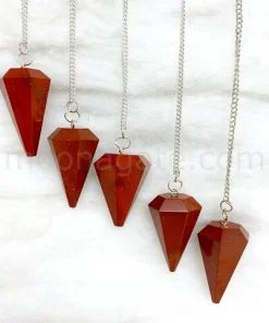 Red Jasper Gemstone Pendulum