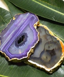 colorful Agate Slice Coasters For Sale