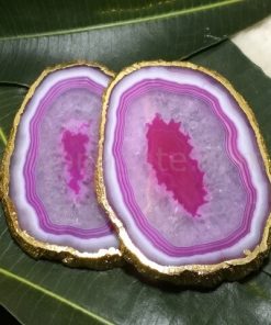 Pink Agate Slice Coaster