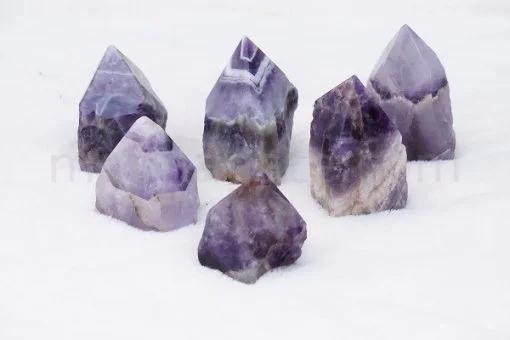 Wholesale Natural Chevron Amethyst Raw Points