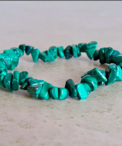 Wholesale Malachite Gemstone Chip Bracelets