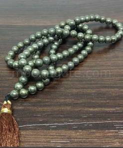 Wholesale Natural Pyrite Gemstone Beads Mala