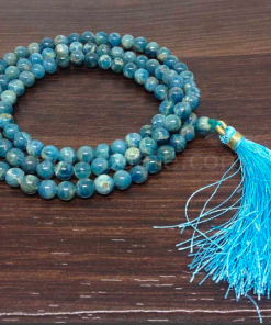 Wholesale Blue Apatite Gemstone Beads Prayer Mala (108 Beads)