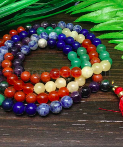 Wholesale Natural Seven Chakra Gemstone Beads Prayer Mala (108 Beads)