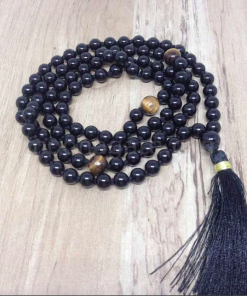 Wholesale Natural Black Onyx Gemstone Beads Prayer Mala (108 Beads)