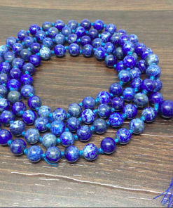 Wholesale Natural Lapis Lazuli 8MM Gemstone Beads Prayer Mala (108 Beads)