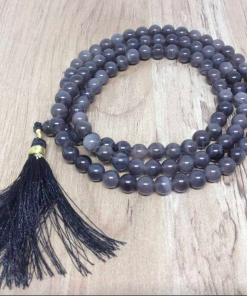 Wholesale Natural Black Obsidian Gemstone Beads Prayer Mala (108 Beads)