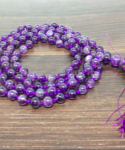 Wholesale Natural Amethyst Gemstone Beads Prayer Mala (108 Beads)