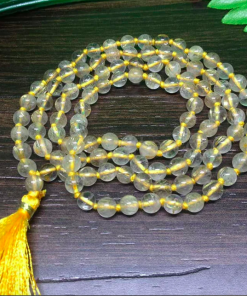 Wholesale Natural Golden Rutile 8MM Gemstone Beads Prayer Mala