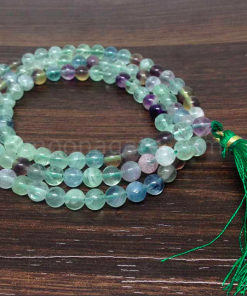 Wholesale Natural Multi Fluorite 8MM Gemstone Beads Prayer Mala