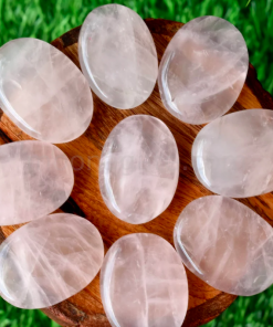 Rose Quartz PalmRose Quartz Palm Stone Pocket StoneRose Quartz Palm Stone Pocket Stone Stone Pocket Stone