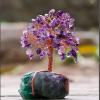 Home Decoration Amethyst Mineral Tree With Multi Fluorite Base