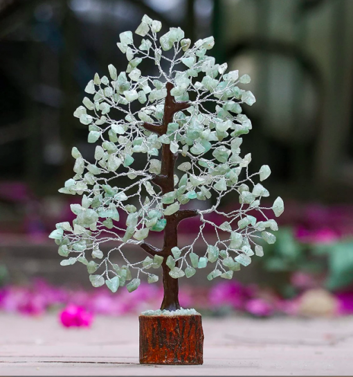 Amazonite Gemstone Chips Mineral Tree For Home Decoration