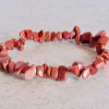 Wholesale Red Jasper Gemstone Chip Bracelets