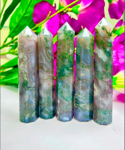 Wholesale Natural Crystal Fancy Jasper Obelisk Points ( 8 Faceted )