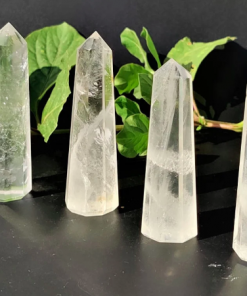 Wholesale Natural Crystal Clear Quartz Obelisk Point Towers ( 8 Faceted )