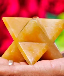 Wholesale Natural Crystal Stone Golden Quartz Merkaba Stars