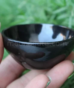 Wholesale Natural Black Agate Gemstone Bowl