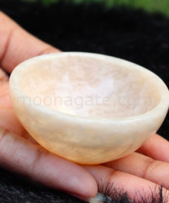 Wholesale Natural Cream Moonstone Gemstone Bowl