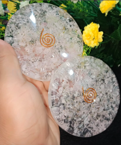 Wholesale Rose Quartz Orgonite Charging Coaster