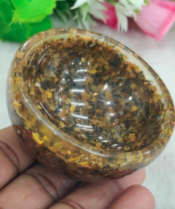 Wholesale Tiger Eye Orgonite Energy Bowl