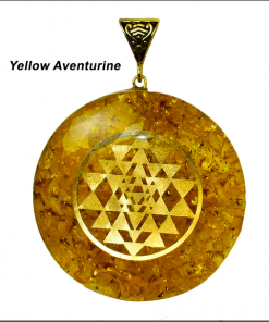 Yellow Aventurine Vasushastra Orgonite Pendent