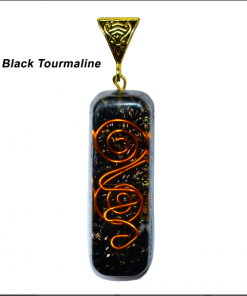 Black Tourmaline Orgonite Pendant Necklace