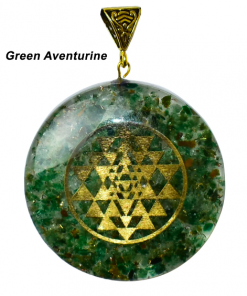 Green Aventurine Vastushastra Orgonite Energy Pendent