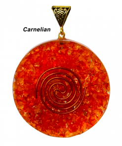 Carnelian Orgonite Energy Pendent