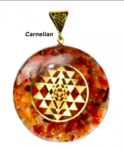 Red Carnelian Vastushashtra Orgonite Energy Pendent