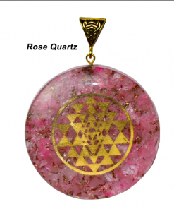 Rose Quartz Vastushashtra Orgonite Energy Pendent