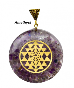 Amethyst Vastushashtra Orgonite Energy Pendent