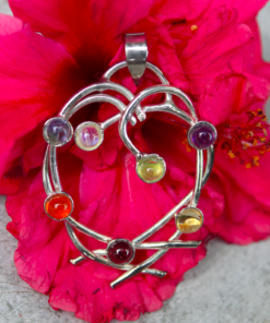 Heart of Chakra Metal Pendants