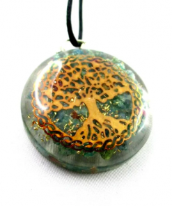 Green Jade Tree of Life Orgonite Energy Pendent