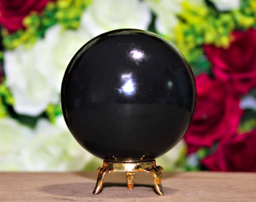 Wholesale Black Obsidian Gemstone Spheres / Black Obsidian Gemstone Balls